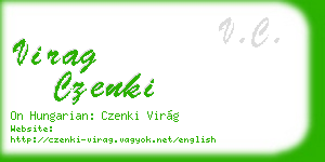 virag czenki business card